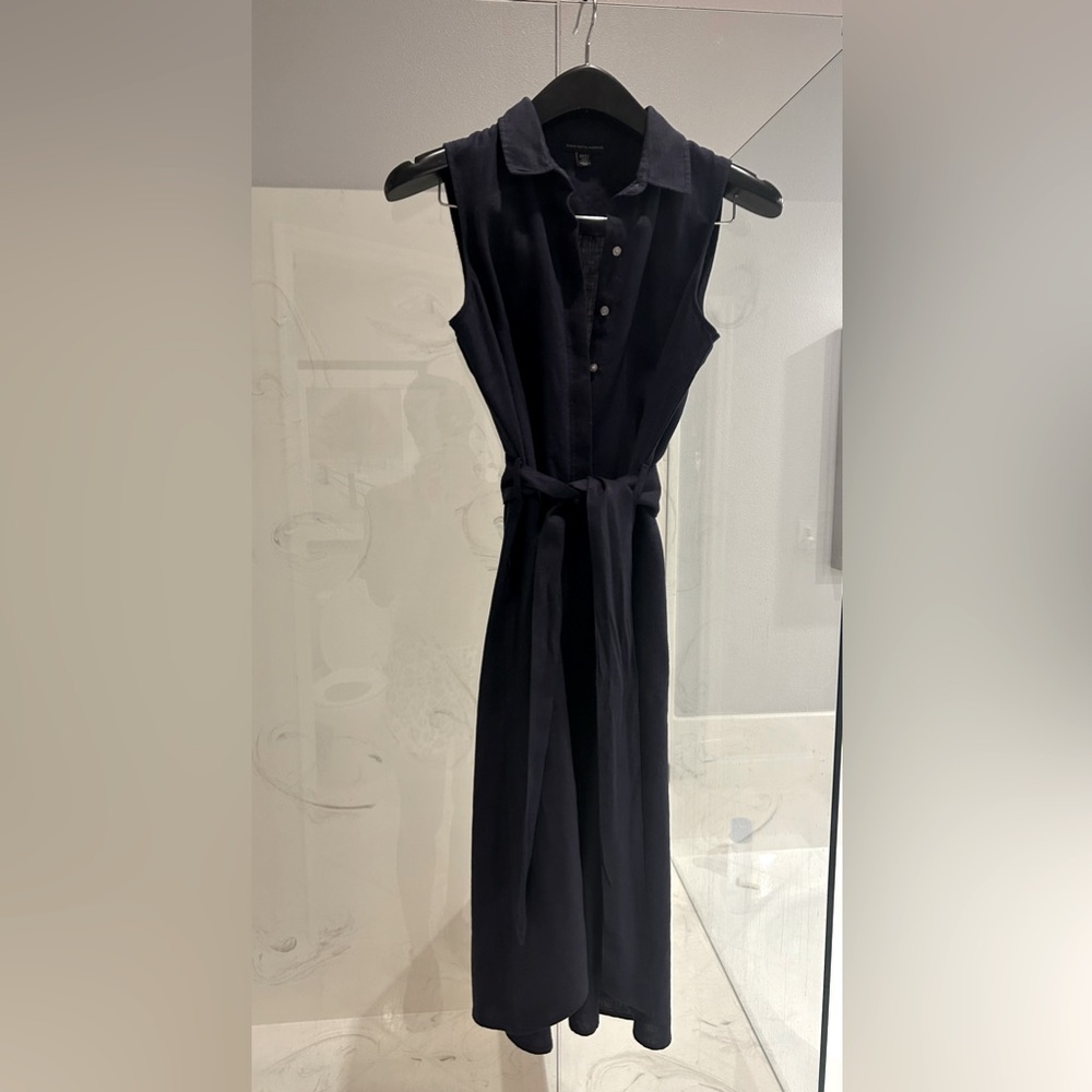Saks Fifth Avenue Belted Linen Dress